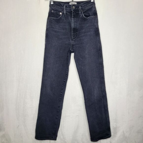 Agolde Black Pinch Waist Jeans Size 24 - Picture 1 of 12